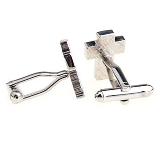 Stainless Steel Cross Cufflinks High Quality - Picture 2 of 5